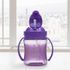 [I-BYEOL Friends] Flip Color 250ml, PP One Touch Straw cup, Purple _ Compact size straw cup, Backflow prevention, FDA approved, free of BPA _ Made in KOREA